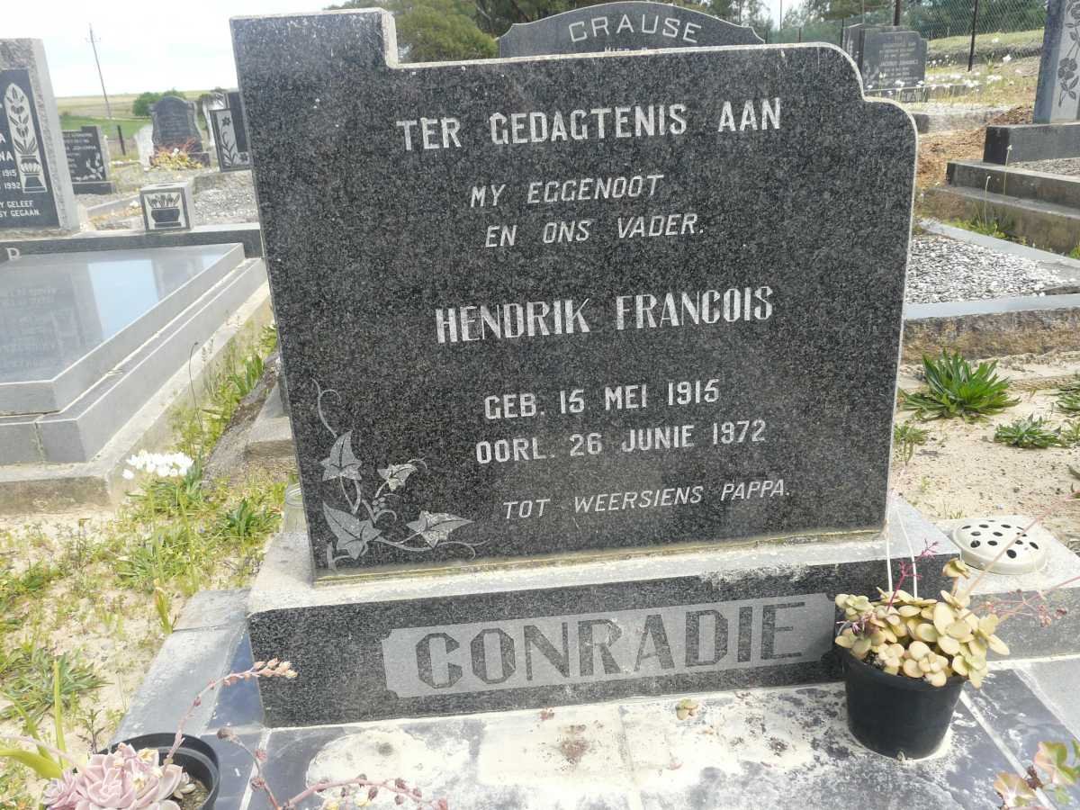 CONRADIE Hendrik Francois 1915-1972