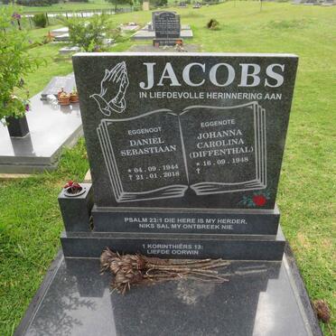 JACOBS Daniël Sebastiaan 1944-2018 &amp; Johanna Carolina DIFFENTHAL 1948-