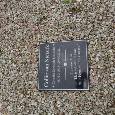 NIEKERK Cornelia Gertruida, van nee SCHREUDER 1968-2022