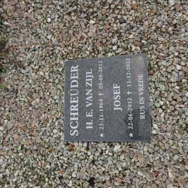 SCHREUDER H.E. nee VAN ZIJL 1964-2012 :: SCHREUDER Josef 2012-2012