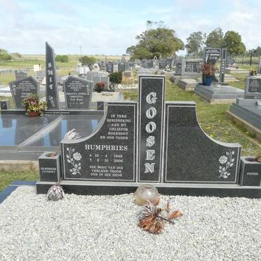 GOOSEN Humphries 1949-2006
