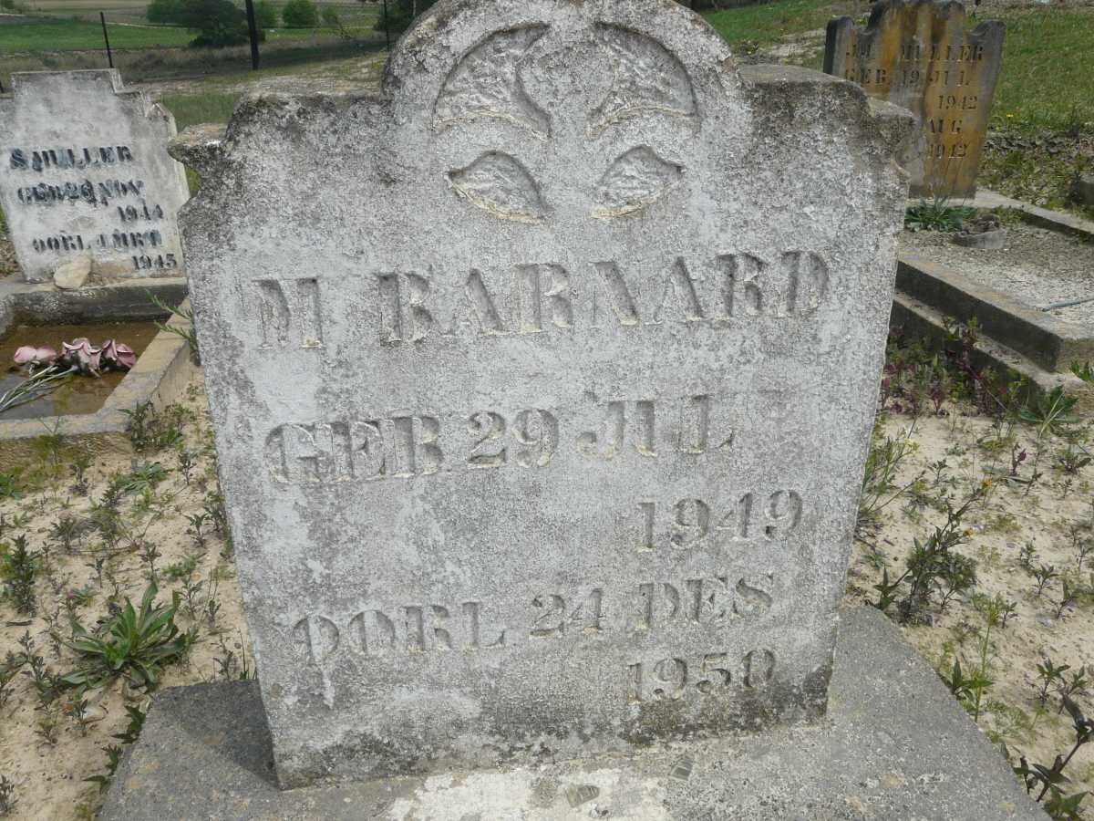 BARNARD M. 1949-1950