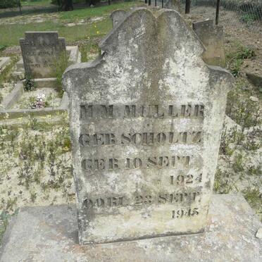 MULLER M.M. nee SCHOLTZ 1924-1945
