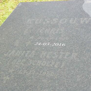 RUSSOUW Chris 1949-2016 &amp; Janita Hester SCHOLTZ 1962- :: DOYER Hendrik De Clercq 1926-2012