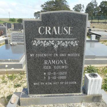 CRAUSE Ramona nee GOUWS 1928-1986