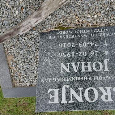 CRONJE Johan 1956-2016