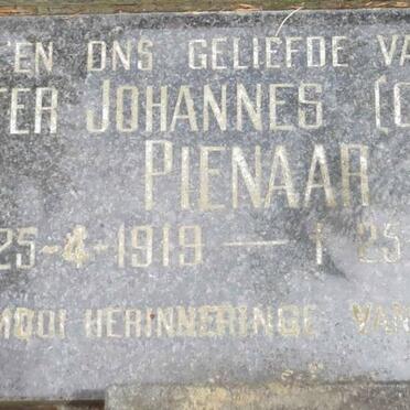 PIENAAR Pieter Johannes 1919-1996