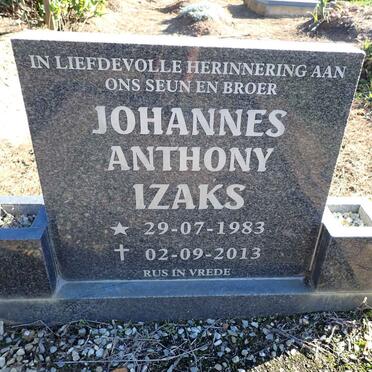 IZAKS Johannes Anthony 1983-2013