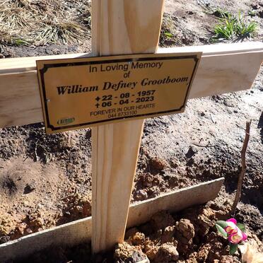 GROOTBOOM William Defney 1957-2023