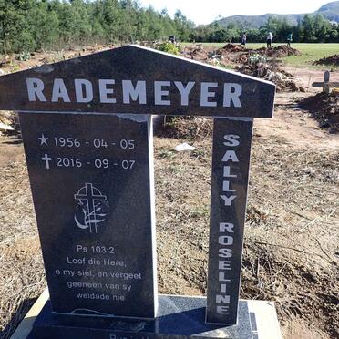 RADEMEYER Sally Roseline 1956-2016