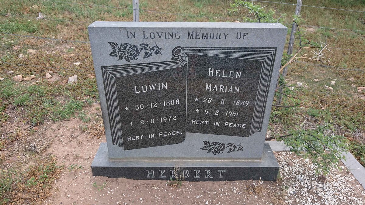 HERBERT Edwin 1888-1972 & Helen Marian 1889-1981