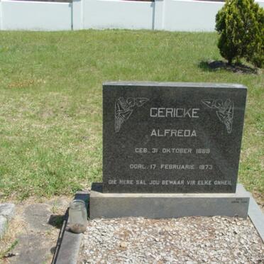 GERICKE Alfreda 1889-1973