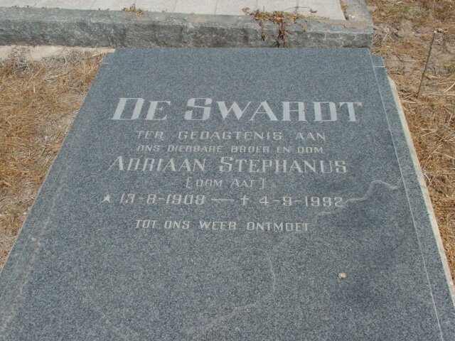 SWARDT Adriaan Stephanus, de 1908-1992