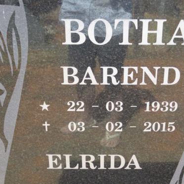 BOTHA Barend 1939-2015 &amp; Elrida
