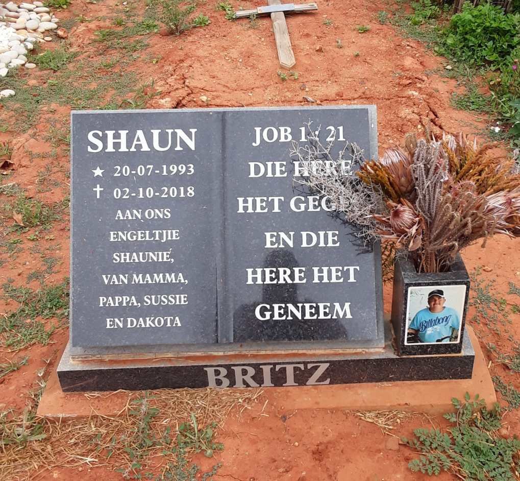 BRITZ Shaun 1993-2018