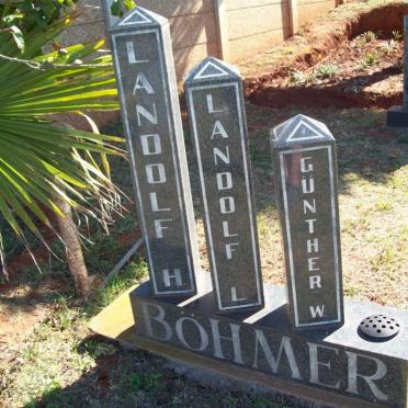 BOHMER Landolf H.:: BOHMER Landolf L. :: BOMHER Günter