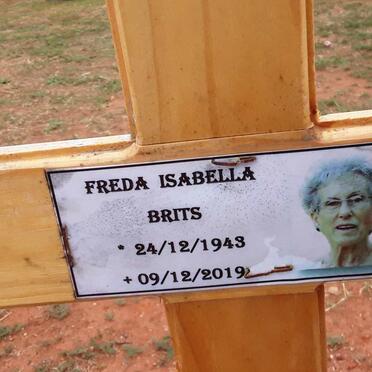 BRITS Freda Isabella 1943-2019