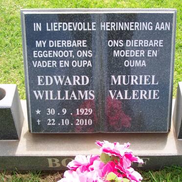 BOSHOFF Edward Williams 1929-2010 &amp; Muriel Valerie