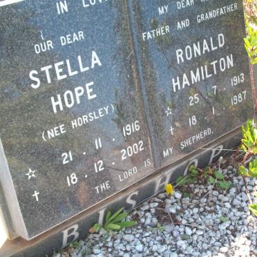 BISHOP Ronald Hamilton 1913-1987 &amp; Stella Hope HORSLEY 1916-2002