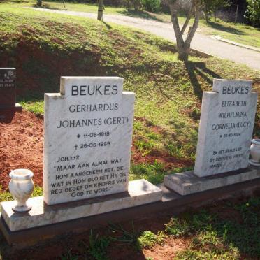 BEUKES Gerhardus Johannes 1919-1999 &amp; Elizabeth Wilhelmina Cornelia 1924-