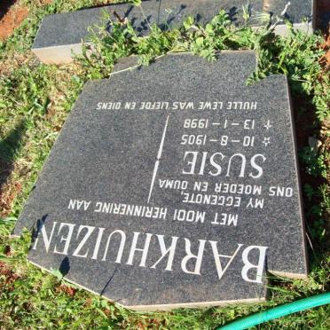 BARKHUIZEN Susie 1905-1998