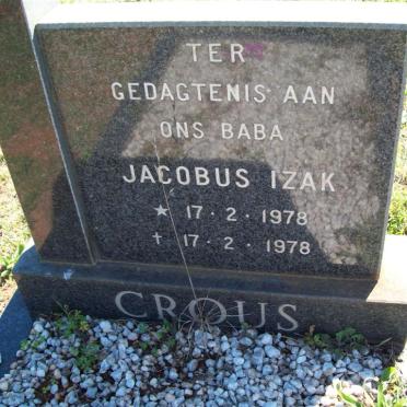 CROUS Jacobus Izak 1978-1978