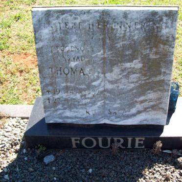 FOURIE Thomas 1932-1984