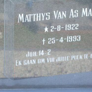 HATTINGH Matthys van As Marais 1922-1993