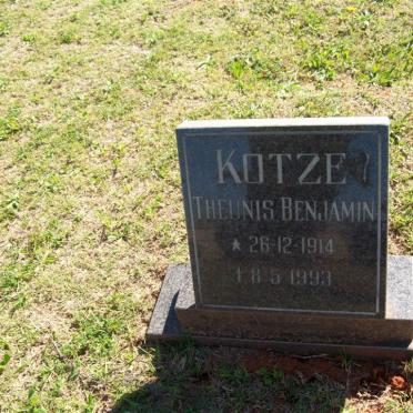 KOTZE Theunis Benjamin 1914-1993
