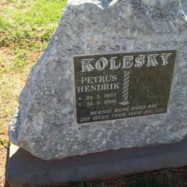 KOLESKY Petrus Hendrik 1933-2006