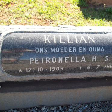 KILLIAN Jacobus N. 1905-1978 &amp; Petronella H.S. 1909-1998 