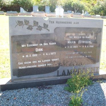 LAMPBRECHT Dirk 1902-1973 &amp; Maria STRYDOM 1903-1988