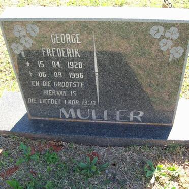 MULLER George Frederik 1928-1996