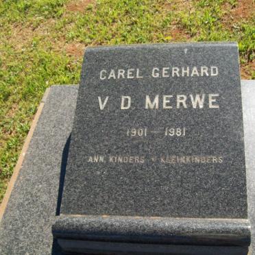 MERWE Carel Gerhard, v.d. 1901-1981