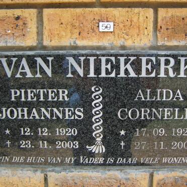 NIEKERK Pieter Johannes, van 1920-2003 &amp; Alida Cornelia 1927-2007