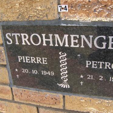 STROHMENGER Pierre 1949- &amp; Petro 1950-