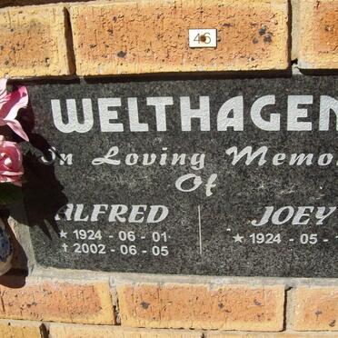 WELTHAGEN Alfred 1924-2004 &amp; Joey 1924-