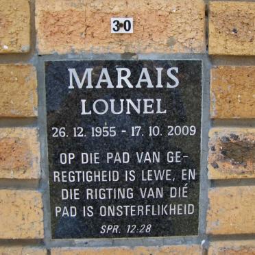 MARAIS Lounel 1955-2009