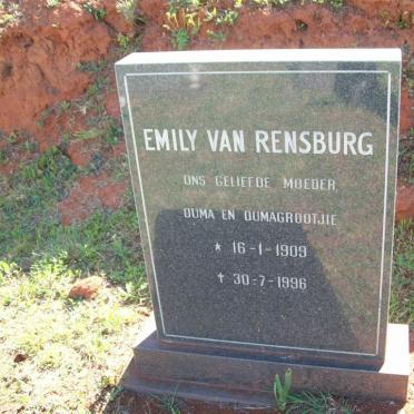 RENSBURG Emily, van 1909-1996