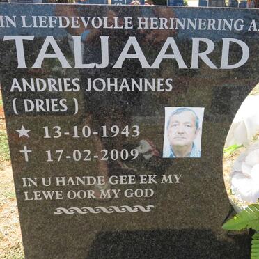 TALJAARD Andries Johannes 1943-2009