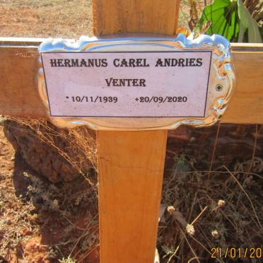VENTER Hermanus Carel Andries 1989-2020