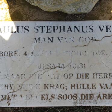 VENTER Paulus Stephanus 1949-2011