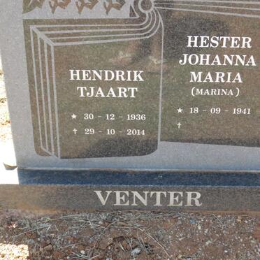 VENTER Hendrik Tjaart 1936-2014 &amp; Hester Johanna Maria 1941-