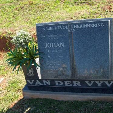 VYVER Johan, van der 1941-2005 