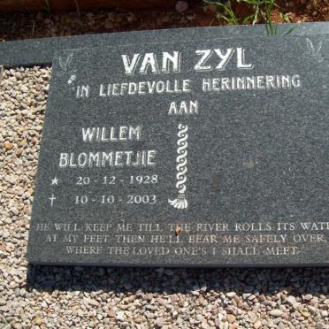 ZYL Willem Blommetjie, van 1928-2003