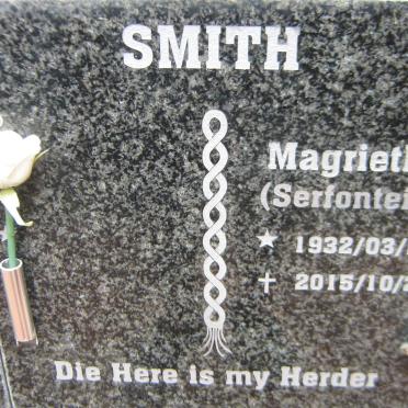 SMITH Magrietha nee SERFONTEIN 1932-2015