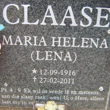 CLAASE Maria Helena 1916-2011