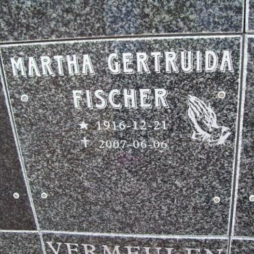 FISCHER Martha Gertruida 1916-2007