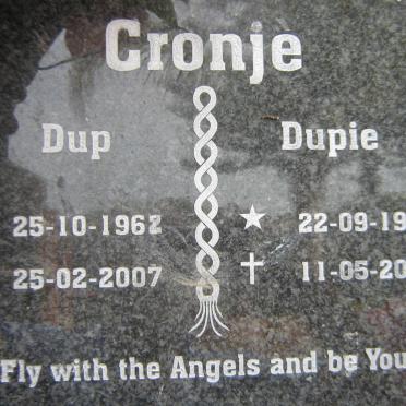 CRONJE Dup 1962-2007 :: CRONJE Dupie 1987-2005