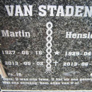 STADEN Martin 1927-2013, van &amp; Hensie 1929-2013